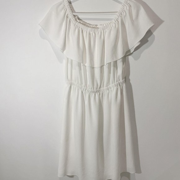 Aritzia Wilfred Off-the-Shoulder White Dress - Picture 1 of 2